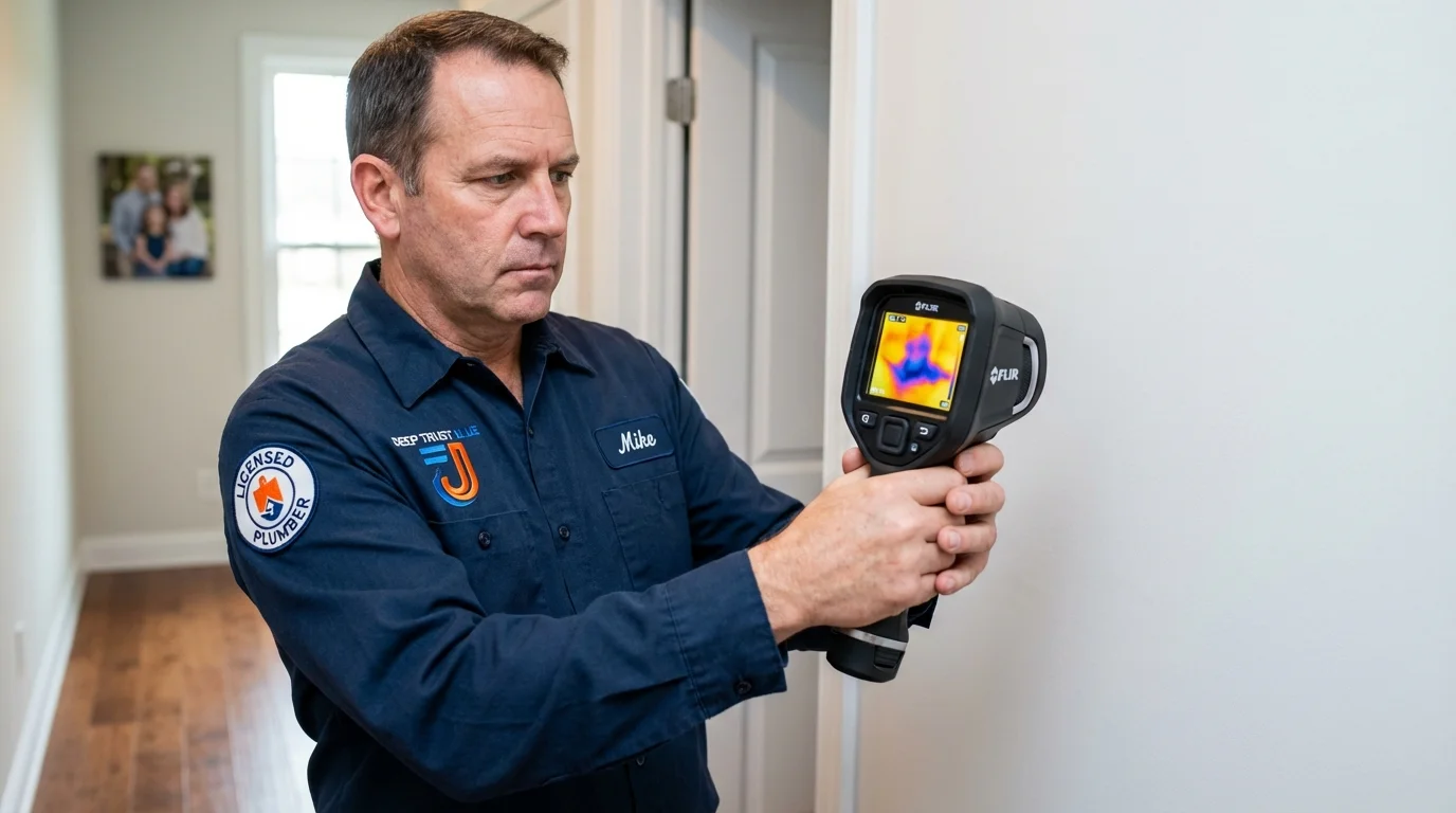 Thermal imaging leak detection by Johns Plumbing LLC in La Vista